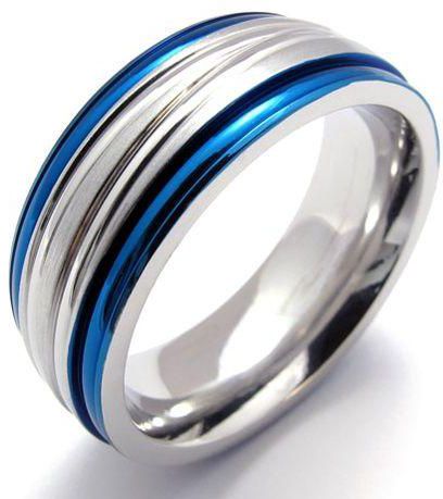 Personality punk style stainless steel ring size 10