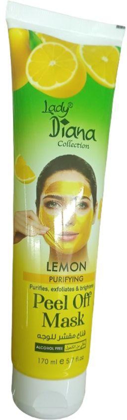 Lady Diana Lemon Purifying Peel Off Mask PURIFIES EXFOLIATES BRIGHTENS