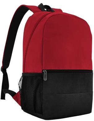 Laptop Backpack by Wunderbag (Black/Red)