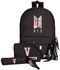 BTS Peripheral School Bag Bulletproof Boys and Girls Backpack Canvas School Bag