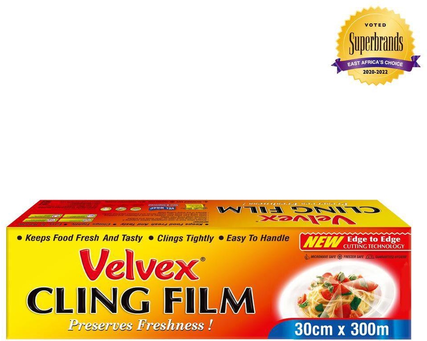 Velvex Cling Film Catering Roll 1x30cmx300m