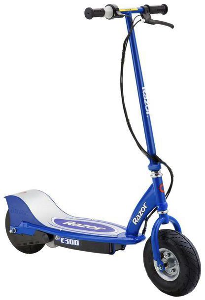 Razor E300 Electric 24 Volt Rechargeable Motorized Ride On Kids Scooter, Blue