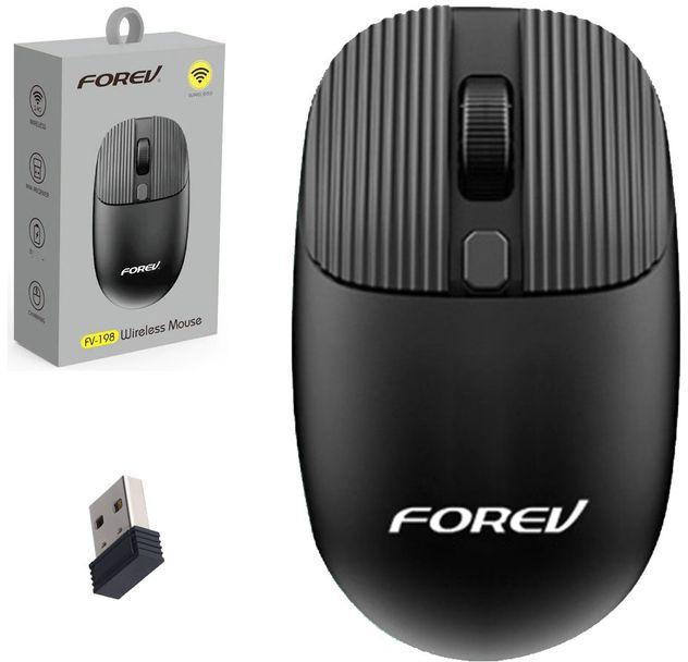 Forev FV-198 2.4GHZ HighEnd Wireless Mouse With USB Nano Receiver Charming Design - BLACK