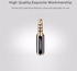 2.5mm Female Jack To 3.5mm Male Plug Audio Connector For HeadPhone EarPhone (1Pack) By HonTai