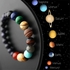 Natural Crystal Stone Beads Bracelet Universe Eight Plants Galaxy Solar System Bracelets Men Women Gift