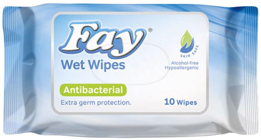 Fay Antibacterial Wet Wipes 10S