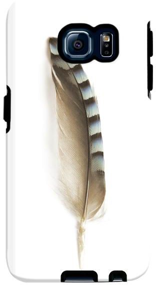 Stylizedd Samsung Galaxy S6 Edge Premium Dual Layer Tough Case Cover Gloss Finish - Lonely Feather