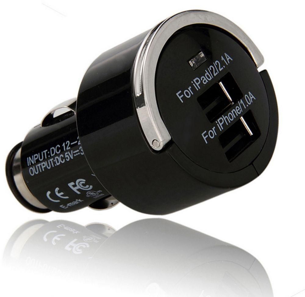 Dual USB car charger for iPhone iPad