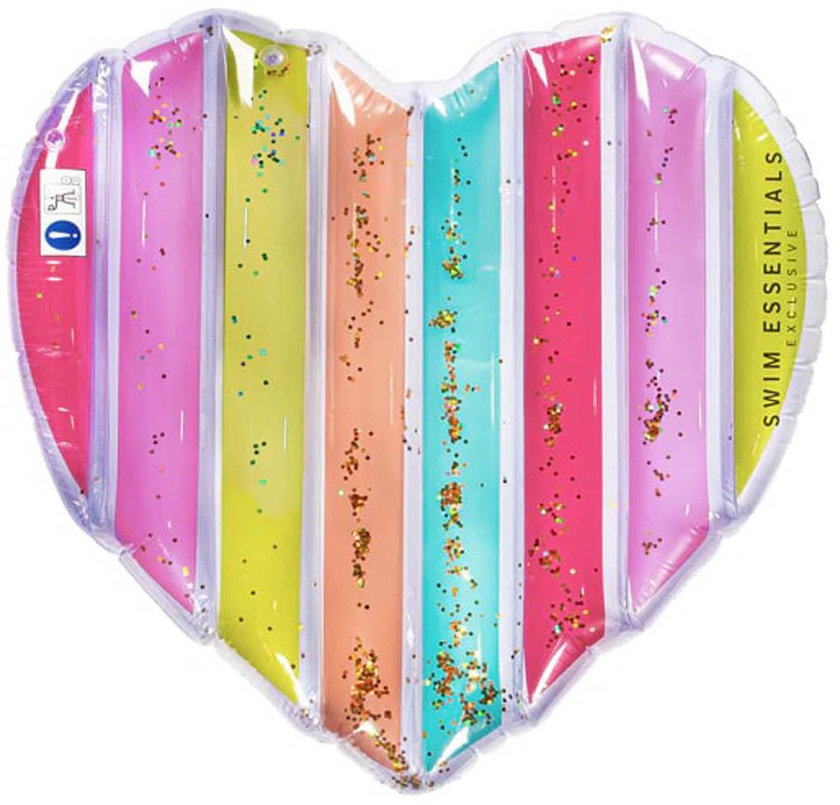 Swim Essentials - Rainbow Heart Float 150 Cm- Babystore.ae