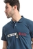 Andora Stitched "I'm The Boss" Teal Short Sleeves Polo Shirt