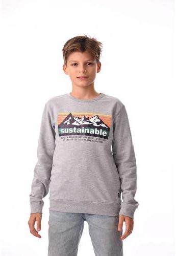 Urbasy Kids 100% Cotton Full Sleeves Sweatshirt - GREY