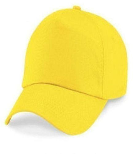 Face Cap With Adjustable Strap - Yellow