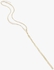 Gold Layered Chain Drop Necklace