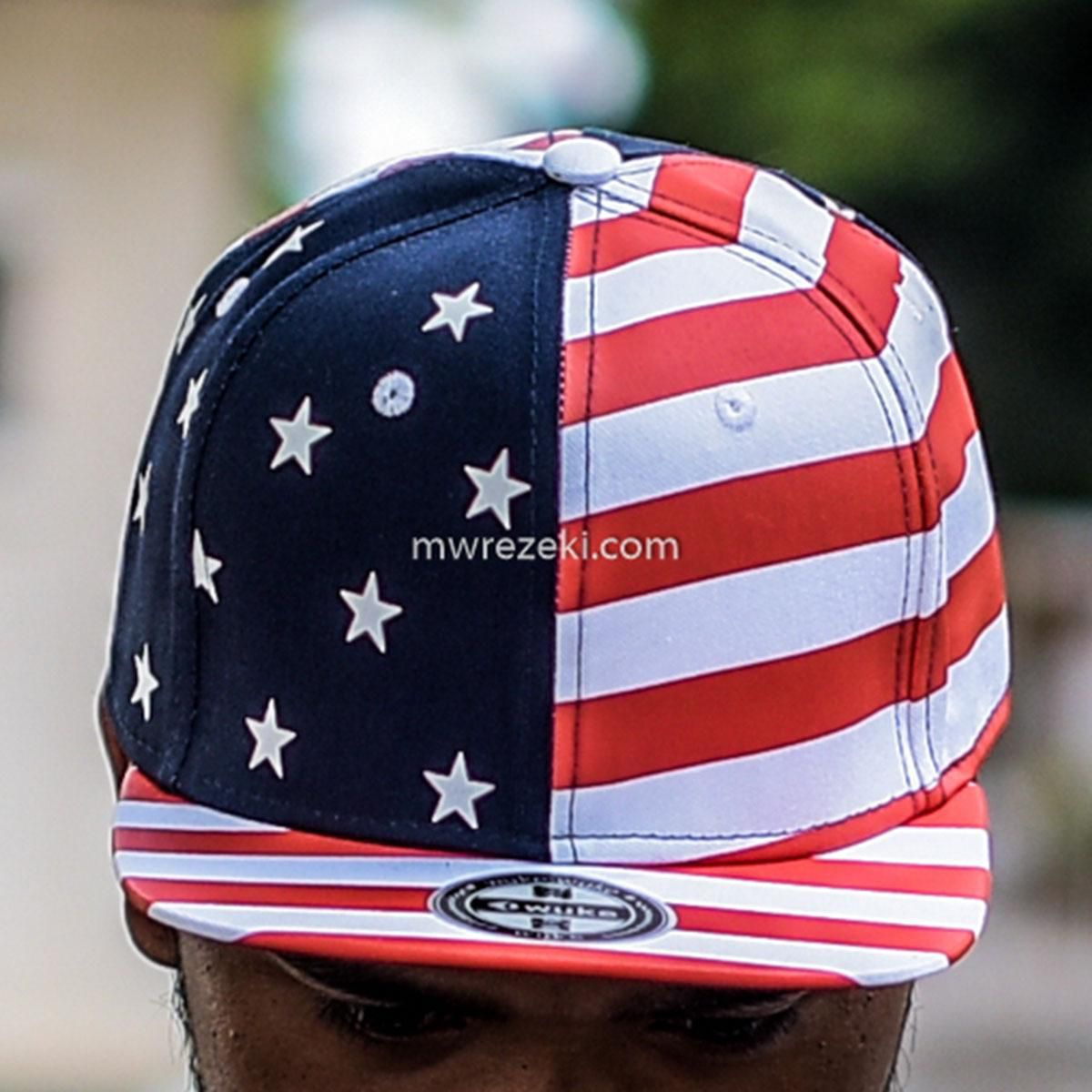 Wuke USA Snapback Cap (As Picture)