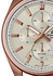 ساعة يد بعقارب بسوار مصنوع من الجلد طراز Efv-610Cl-7Avudf للرجال