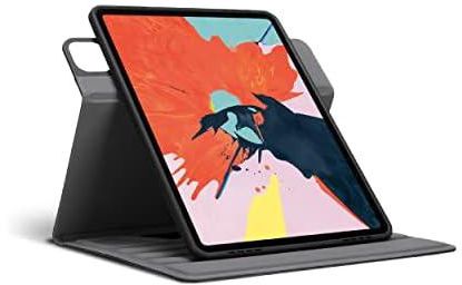 Targus VersaVu Classic Apple iPad Air and iPad Pro 12.9-inch (3rd gen) Protective Tablet Case with Slim TriFold Stand Cover, Enhanced Audio, Stylus Holder, Secure Strap Closure, Black (THZ775GL)