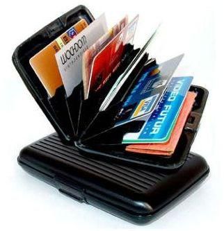 Aluma Credit Card Wallet Holders - Black Color