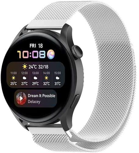 Dado Milanese Replacement Band Compatible with Huawei Watch Ultimate | GT4 | GT3/3 PRO | GT2/2 PRO | Watch Buds/4/3 46mm & 48mm, Quick release 22mm mesh type strap