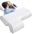 Couples Pillow pgrade Arched Cuddle Pillow with Slow Rebound Memory Foam for Arm Rest Anti Pressure Hand Pillow White