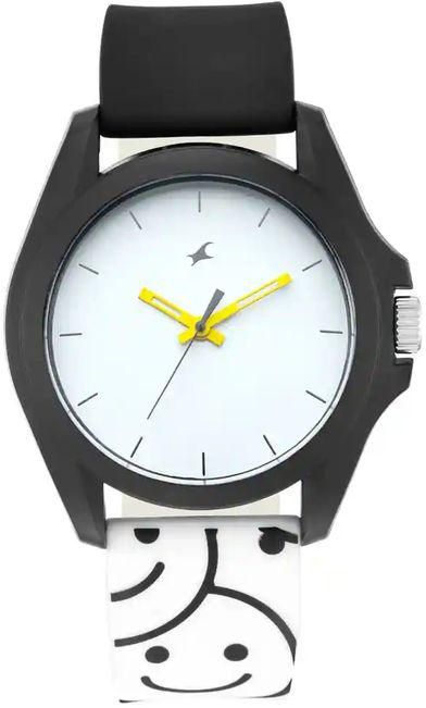 Fastrack 68011PP05 Watch For Unisex Analog White Silicone Band