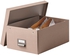 TJOG Storage box with lid - dark beige 25x36x15 cm