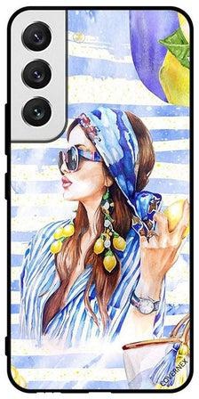 Protective Case Cover For Samsung Galaxy S22 5G Colours Stylish Girl