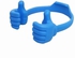 Silicone Thumb OK Design Stand Holder For Mobile Phones & Tablets - Blue
