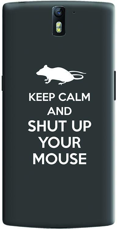Stylizedd OnePlus One Slim Snap Case Cover Matte Finish - Shut up your mouse