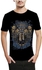 Ibrand H536 Unisex Printed T-Shirt - Black, Large