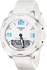 Tissot White Rubber White dial Watch for Men's T0814201701701