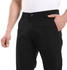 Andora Side Slash Pockets Gabardine Pants - Black