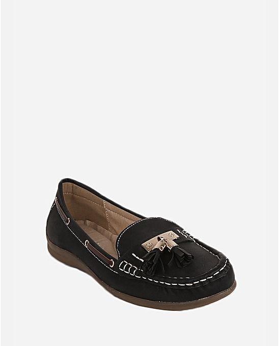 Joelle Casual Loafers – Black