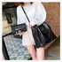 Tisa Nyota Ladies Handbags PU Leather Bucket Bags 3 In 1-Black