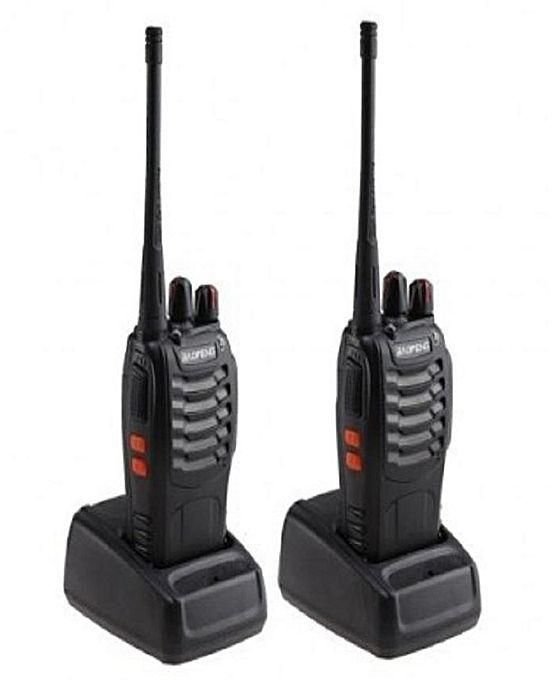 Baofeng BF-888s UHF 2-way Radio Handheld Walkie Talkie/Interphone Black -2 Pieces