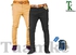 Fashion 2 Khaki Men's Trouser Slim Fit Casual- Beige & Black+ Free Pair Of Socks