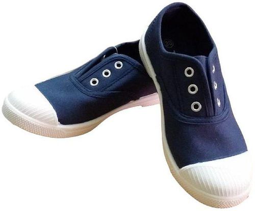 VACC Top Star Picnic Plimsoll Shoes - 20 Sizes (Navy)