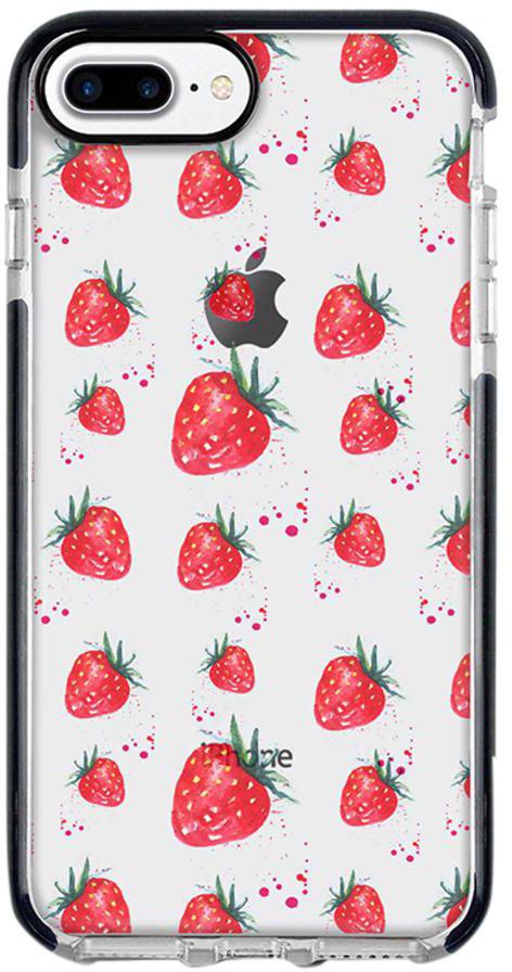 Protective Case Cover For Apple iPhone 7 Plus Dripping Strawberries