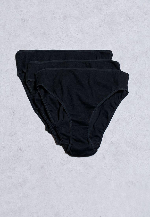 3 Pack Ribbed Briefs