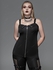 Gothic D-ring Spider Zip Front Grommets Tank Top - M | Us 10
