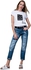 Milla by Trendyol MLWSS16EN3116 Ripped Jeans for Women - 42 EU, Blue