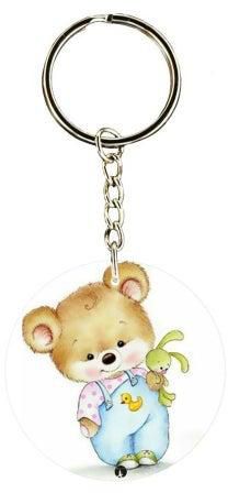 Bear Patterned Keychain