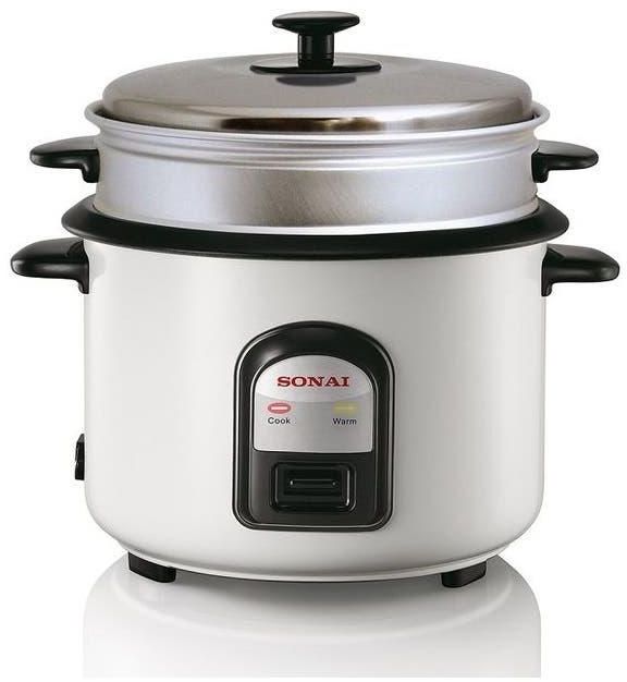 Get Sonai Rice Cooker, 1.8 Liter, 700 Watt, SH-3030 - White with best offers | Raneen.com