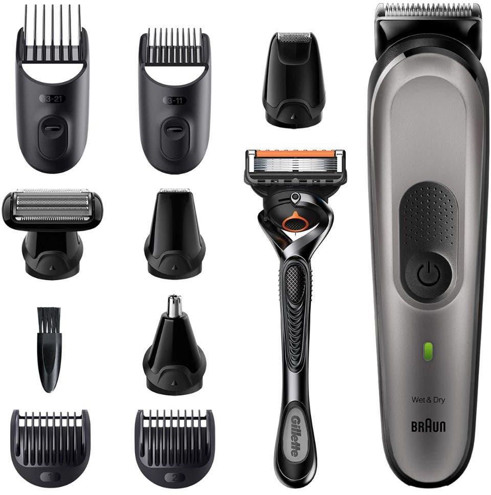 Get Braun MGK7320 Hair Trimmer for Men, 10 in 1 - Silver Black with best offers | Raneen.com