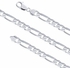 Necklace & Bracelet Italian Design For Men Chain Silver Plated Unisex