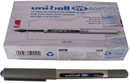 Generic Uni-Ball Eye Fine Roller Pen Blue, Ub157 (Pkt Of 12)