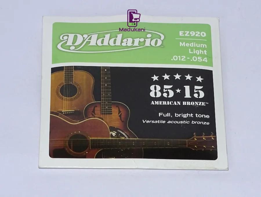 DAddario EZ920 Medium Light Gauge Acoustic Guitar Strings
