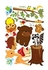 ملصق جداري بنمط حيوانات كرتون لغرفة نوم الأطفال ديكور رياض الأطفال مادة بولي فينيل كلوريد ذاتية اللصق قابل للإزالة ملصق جداري ديكور منزلي