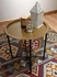 Modern Table - Metal Folding Table Metallic Gold Color DIAM46xHeight51cm