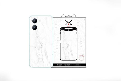 OZO Skins OZO Skins White Grey Marble (SE129WGM) For Realme 10