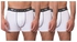 Forma Pack Of 3 Men Boxer Briefs - White (Rubber Color May Vary)